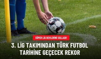 3. Lig takımından Türk futbol tarihine geçecek rekor